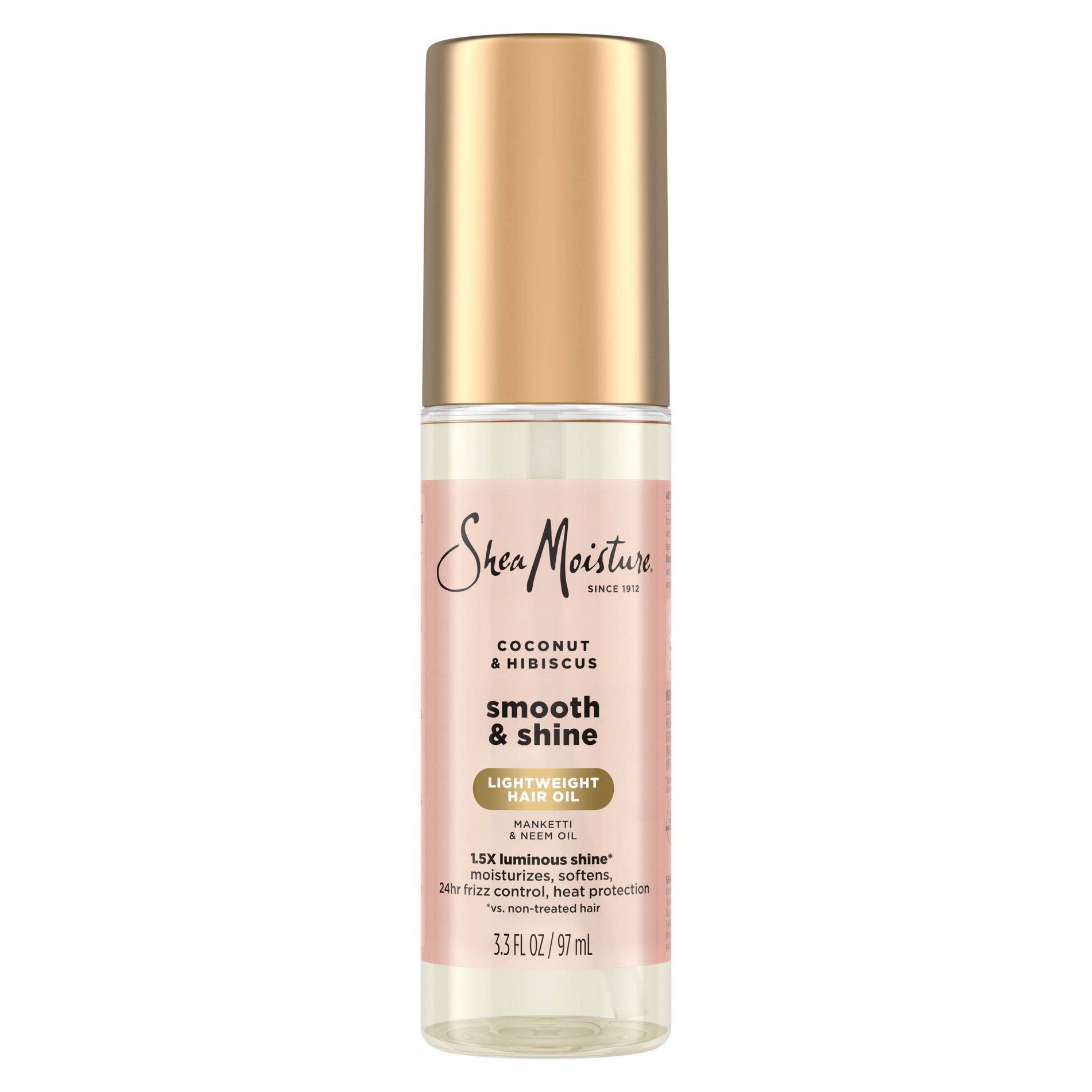 SheaMoisture Coconut and Hibiscus Smooth + Shine Hair Oil - 3.3 fl oz