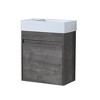 18" Modern Wall Mounted Bathroom Vanity With Sink Combo Space Saving Bathroom Accessories - 3 of 4