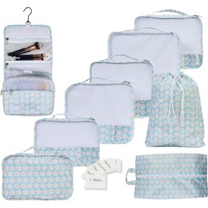 9 Set Packing Cubes - Suitcase Organizer, Cute Packing Cubes, Travel Bags Organizer for Luggage with Hanging Toiletry - 1 of 4