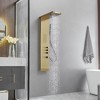 BWE 1 jet rain shower tower shower panel system with rain waterfall shower head and shower wand - 3 of 4