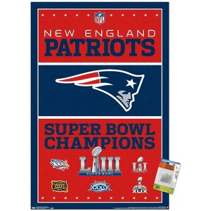 Trends International NFL New England Patriots - Champions 19 Unframed Wall Poster Prints - 1 of 4