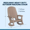 Semco Plastics SEMTPE Extra Large Recycled Plastic Resin Durable Outdoor Patio Rocking Chair - image 2 of 4