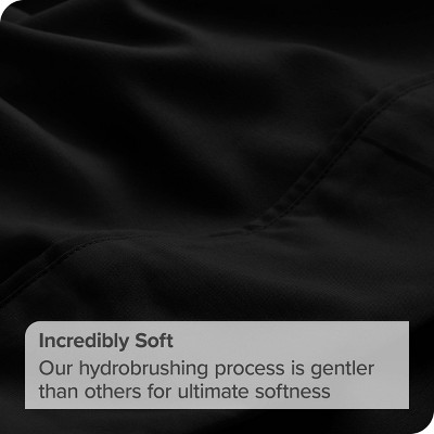 Full Black Microfiber Ultra-Soft Flat Sheet