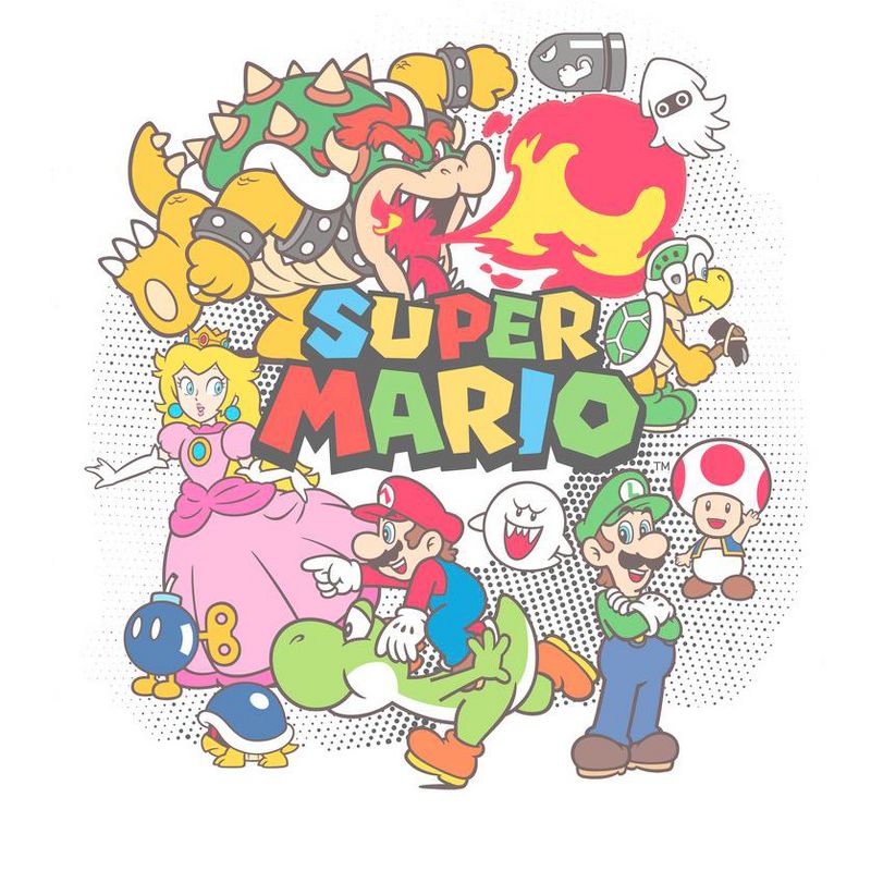 Men's Nintendo Mario Cast Collage T-Shirt, 5 of 7
