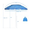 Tangkula 8 FT Patio Beach Umbrella Sun Shelter w/Sand Anchor & Tilt Air Vent for Garden Beach Backyard - 4 of 4