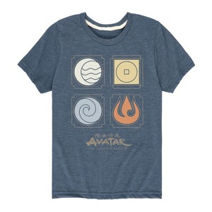 Boys' - Avatar: The Last Airbender - Nations Symbols Short Sleeve Graphic T-Shirt - 1 of 4