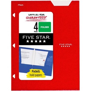 Five Star 4 Pocket Paper Folder - 1 of 4