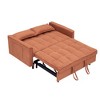 54.3" Fabric 2-Seater Sofa Bed with 2 Pillows & High-Density Sponge Cushioning - 3 of 4