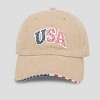 Wemco Men's USA Baseball Hat - Tan - 4 of 4