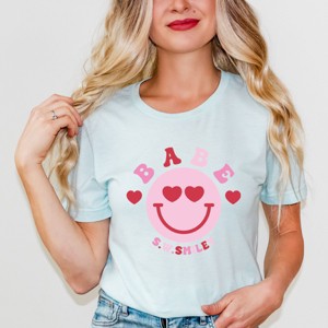S.W.Smiley Babe Smile - Women's Short Sleeve Graphic T-Shirt - 1 of 4