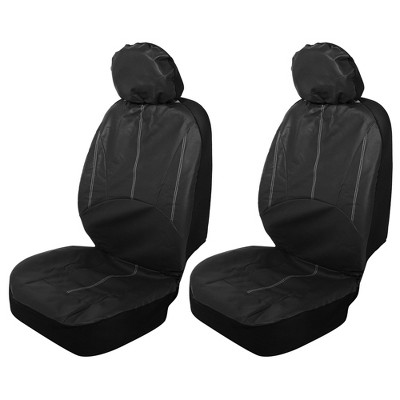 Unique Bargains Front Seat Covers Protector Pu Leather Seat Cover