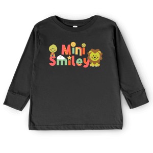The Juniper Shop Mini Smiley Icons Lion Toddler Long Sleeve Tee - 1 of 4