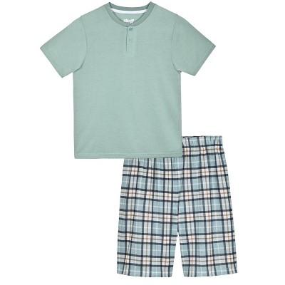 Sleep On It Boys 2-Piece Short-Sleeve Jersey Pajama Shorts Set