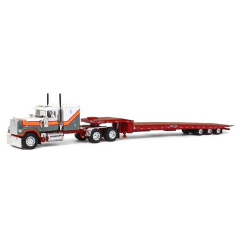 First Gear Dcp 1/64 White, Gray & Red Mack Super-liner W/ Talbert ...