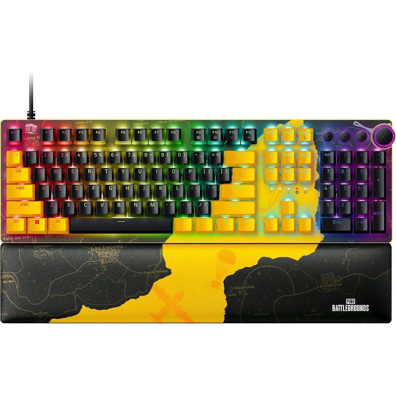 Razer RZ03-03932300-R3M1 Huntsman V2 Optical Linear Red Switch Wired Gaming Keyboard - PUBG: Battlegrounds Edition Certified Refurbished, 1 of 4