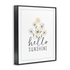 Stupell Industries Hello Sunshine with Daisies Black Framed Giclee Art - 3 of 4