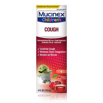 Mucinex Children's Cough Medicine - Cherry Liquid - 4 fl oz