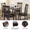 Signature Design by Ashley 2pc Hammis Upholstered Side Chair Brown: Vinyl Seat, Wood Legs, Mid-Century Modern - 3 of 4