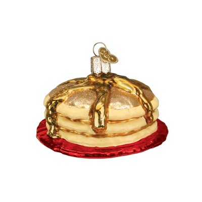 Old World Christmas 3.25" Old World Christmas Pancake Short Stack Glass Ornament #32168