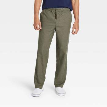 Men's Regular Fit Linen Straight Trousers - Goodfellow & Co™