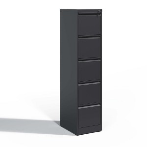 Kumasinova 2/3/4/5-Drawer Metal Vertical File Cabinet with Lock,Space-Saving Filing Cabinet for A4/Legal/Letter Size File for Office&Home - 1 of 4