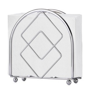 Vertical Napkin Holder for Dining Table, Freestanding Metal Paper Holder for Kitchen Countertop, Restaurant - 1 of 4