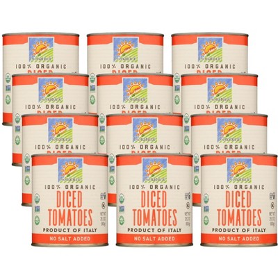 Bionaturae Organic Diced Tomatoes No Salt Added - Case of 12/28.2 oz