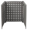 Cesicia 32" W x 38" H 3-Panel Outdoor Air Conditioner Fence, 3-Section Outdoor Wooden Screen, Outside Wood Privacy Fence - 4 of 4