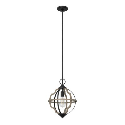 Hunter Fans Stone Creek 1 - Light Pendant in  French Oak