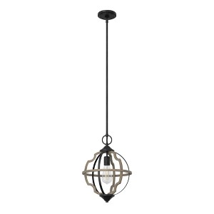 Hunter Fans Stone Creek 1 - Light Pendant in  French Oak - 1 of 4