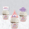 Big Dot of Happiness Pajama Slumber Party - Cupcake Decoration - Girls Sleepover Birthday Party Cupcake Wrappers and Treat Picks Kit - Set of 24 - 3 of 4
