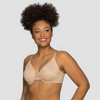 Vanity Fair Womens Beauty Back Full Figure Wireless Extended Side And Back  Smoother Bra 71267 - Damask Neutral - 44ddd : Target