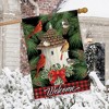 Briarwood Lane Winter Christmas House Flag 40x28 For Outdoor Holiday Bird Gathering House Flag Flag For Christmas House Flag - 4 of 4