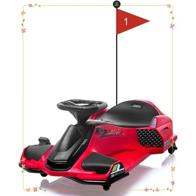 12V Ride On Go Kart,Kids Drifting Car with 45W Brushless Quiet Motor