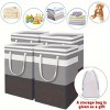 Racxily Large Foldable Laundry Hampers, 19.81 Gallon Waterproof Clothes Baskets with Extended Handles, Freestanding Tall Laundry Bins - 3 of 4