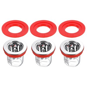 Unique Bargains ABS Silicone Anti-Odor Backflow Preventer Floor Drain Core - 1 of 4