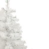 Northlight 3' Prelit Artificial Christmas Tree Slim White Tinsel - Green Lights - 3 of 4