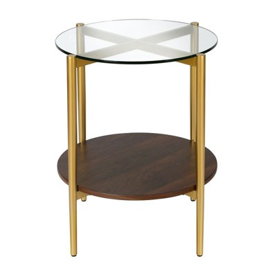 Metal Side table in Gold - Henn&Hart