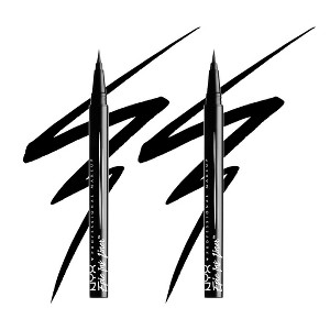 NYX PROFESSIONAL MAKEUP Epic Ink Liner (01 Black) Waterproof Liquid Eyeliner | Epic Pigmente | Cruelty Free Cosmetics (PACK OF 2) - 1 of 3