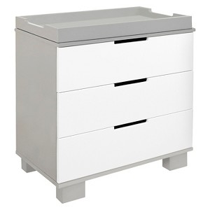 Babyletto Modo 3-Drawer Changer Dresser - Gray/White