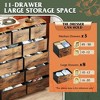 Aoibox Tall Dresser for Bedroom Fabric Storage Tower with 11 Drawers Sturdy Steel Frame Wooden Top Organizer Cabinet - 4 of 4