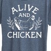 Women's - Instant Message - Alive And Chicken Short Sleeve Graphic T-Shirt - 2 of 4