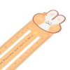 Unique Bargains Straight Ruler Drawing Scale Ruler +/-5% Accuracy ABS Pink 1.65"x8.86"x0.59" 1 Pcs - 4 of 4
