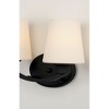 Maxim Lighting Shelter 2 - Light Vanity in  Black - 3 of 4