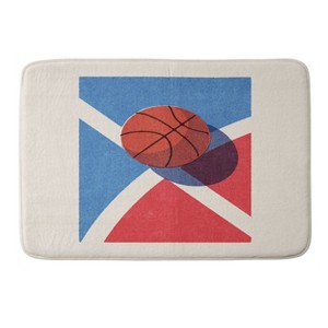 Deny Designs Daniel Coulmann Balls Basketball Outdoor Memory Foam Bath Mat - 1 of 4