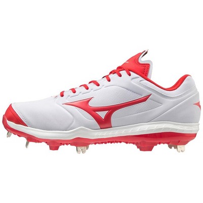 red mizuno softball cleats