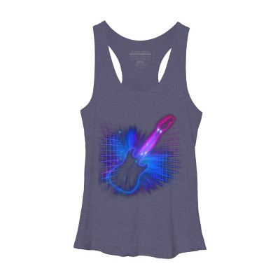 Women's Design By Humans Retro Rock By NeonDreamDesigns Racerback Tank Top