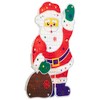 Northlight Lighted Holographic Santa Claus Christmas Window Silhouette - 13" - Clear Lights - 4 of 4