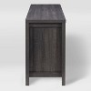 Hollywood Cabinet with Drawers TV Stand for TVs up to 80" Dark Gray - CorLiving: Laminated Media Console, 70" Support - 4 of 4