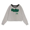 NCAA Notre Dame Fighting Irish Girls' Crew Neck Fleece Gray Sweatshirt - 2 of 3